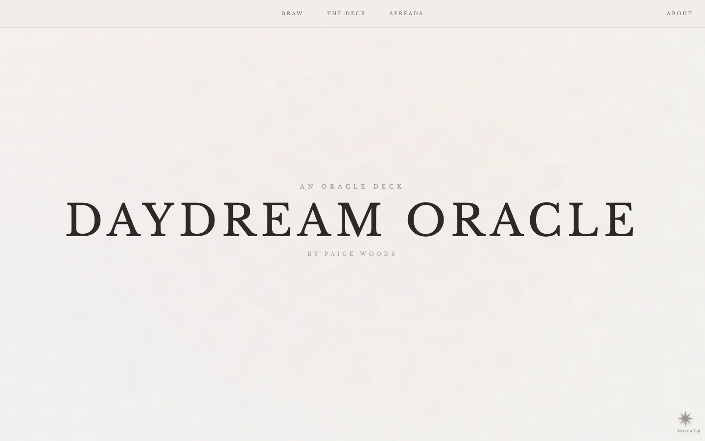 Site preview of Daydream Oracle
