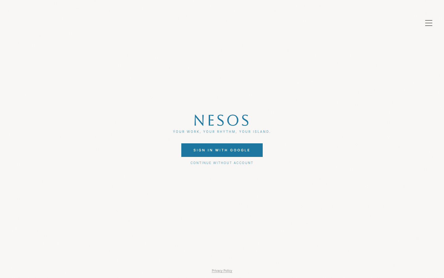 Site preview of Nesos